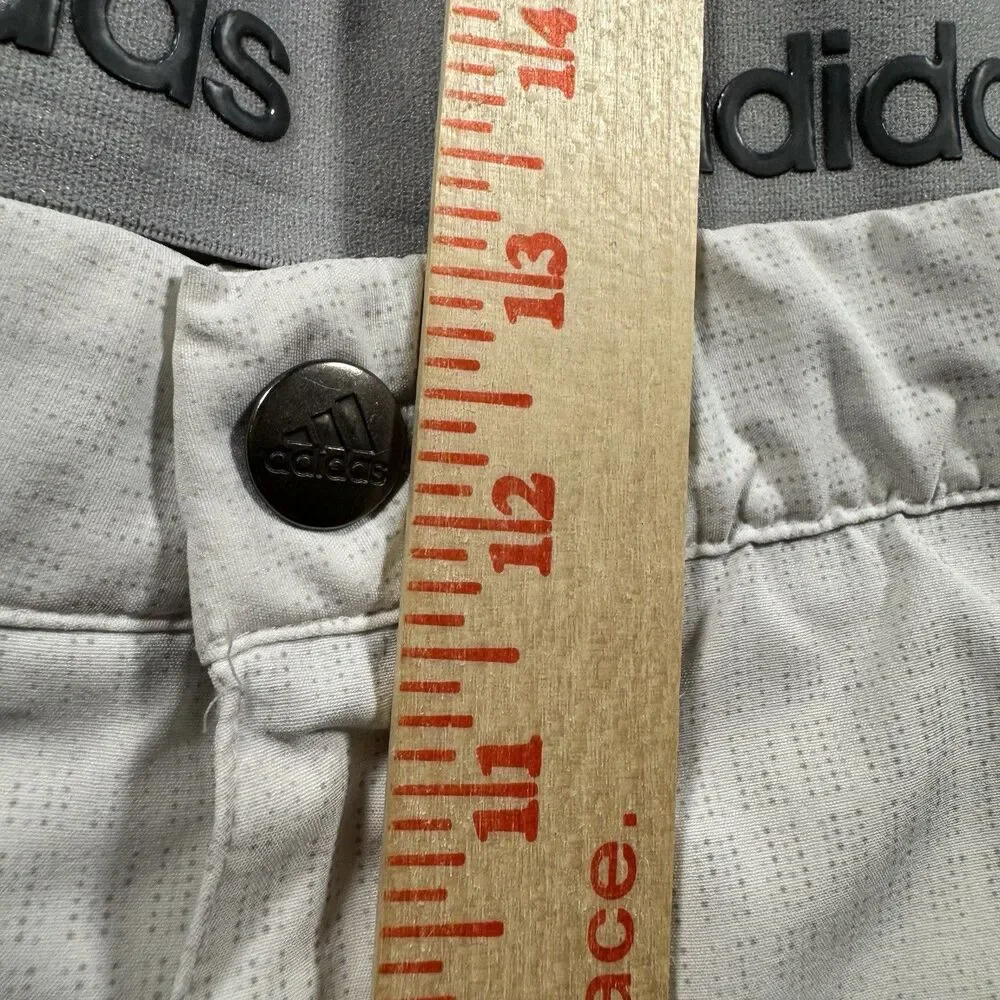 Adidas Golf Shorts Men’s 42 x 10.5 White Performance Stretch Quick Dry Casual